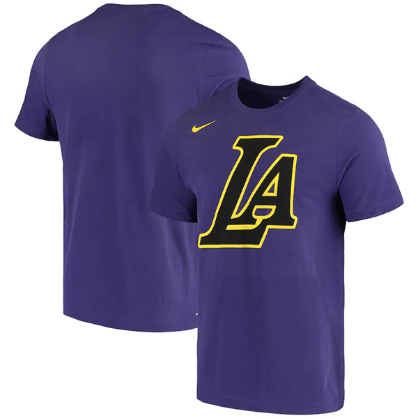 Men's Los Angeles Lakers 2020 Purple City Edition Performance NBA T-Shirt